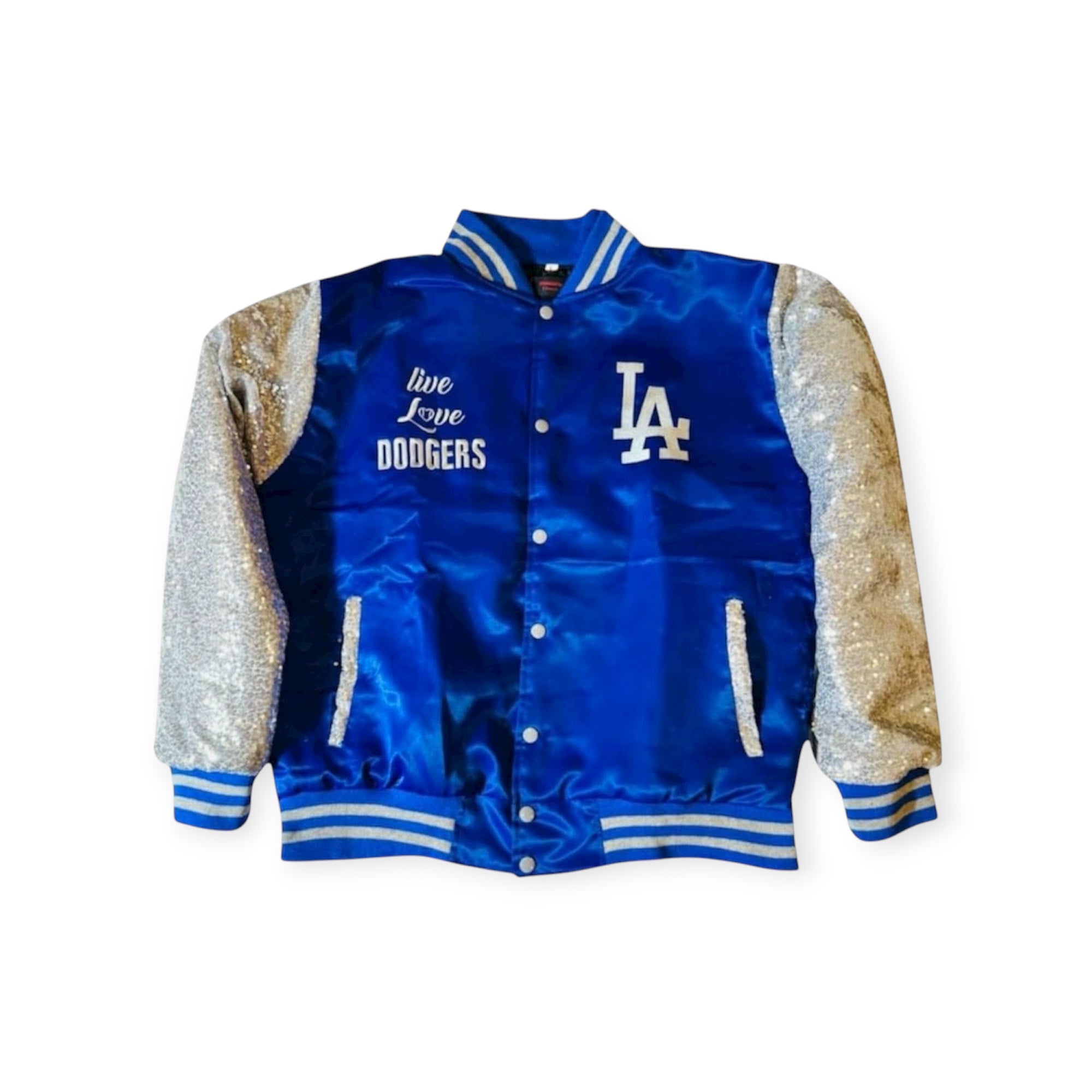 LA Dodgers Blue Sequin Jacket