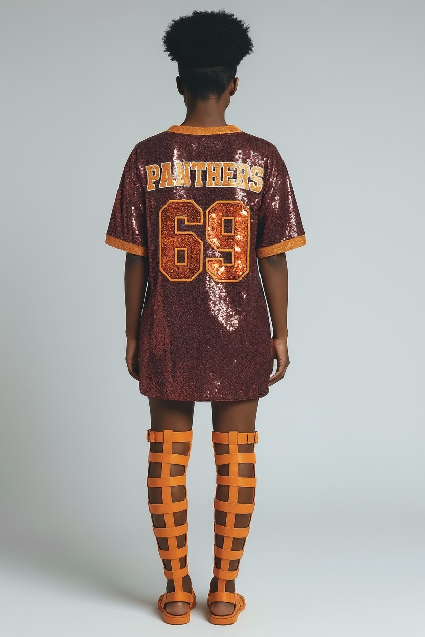Claflin University Sequin Jersey Dress