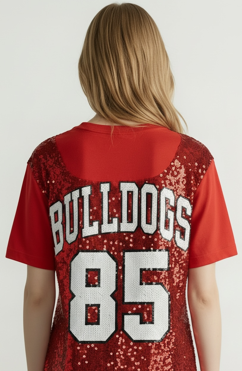 University of Georgia Sequin T-shirt Dress