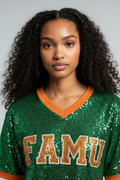 FAMU Sequin Jersey Dress