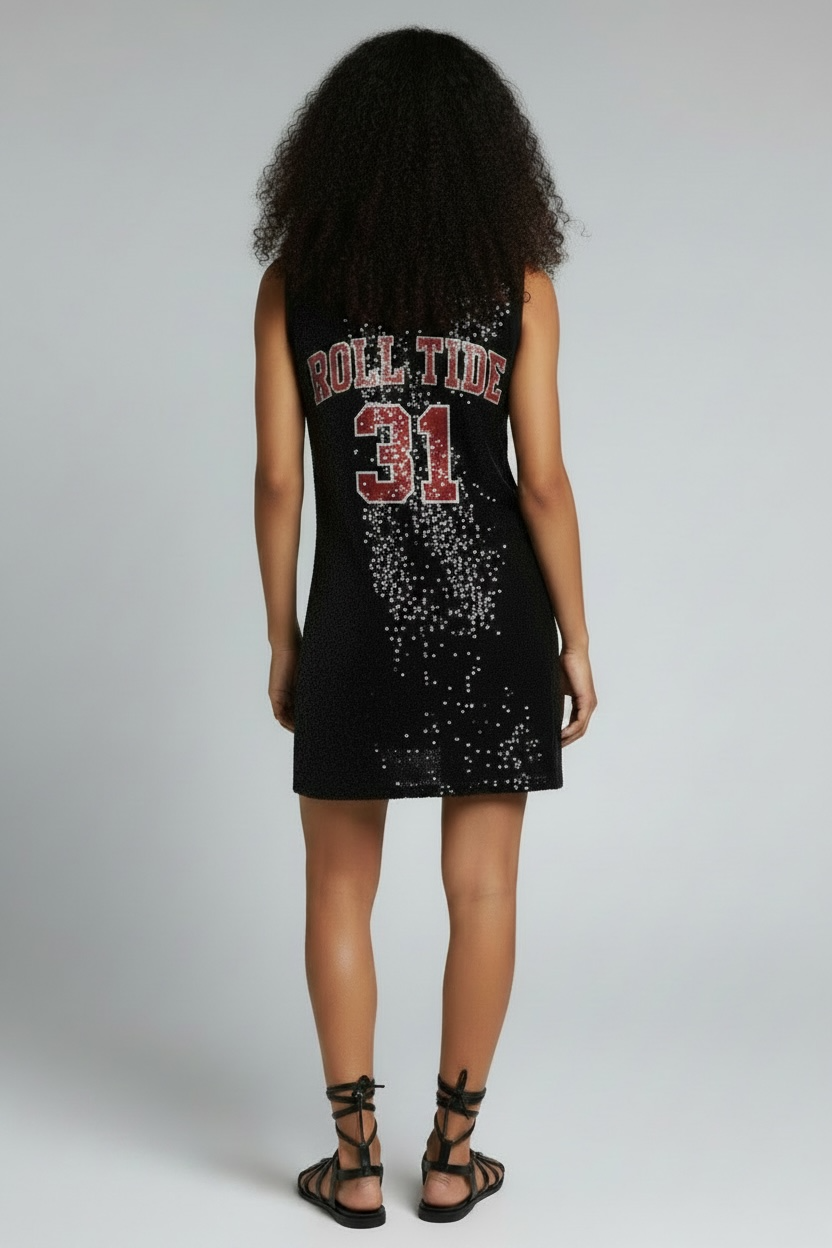 University of Alabama Sequin Jersey Dress