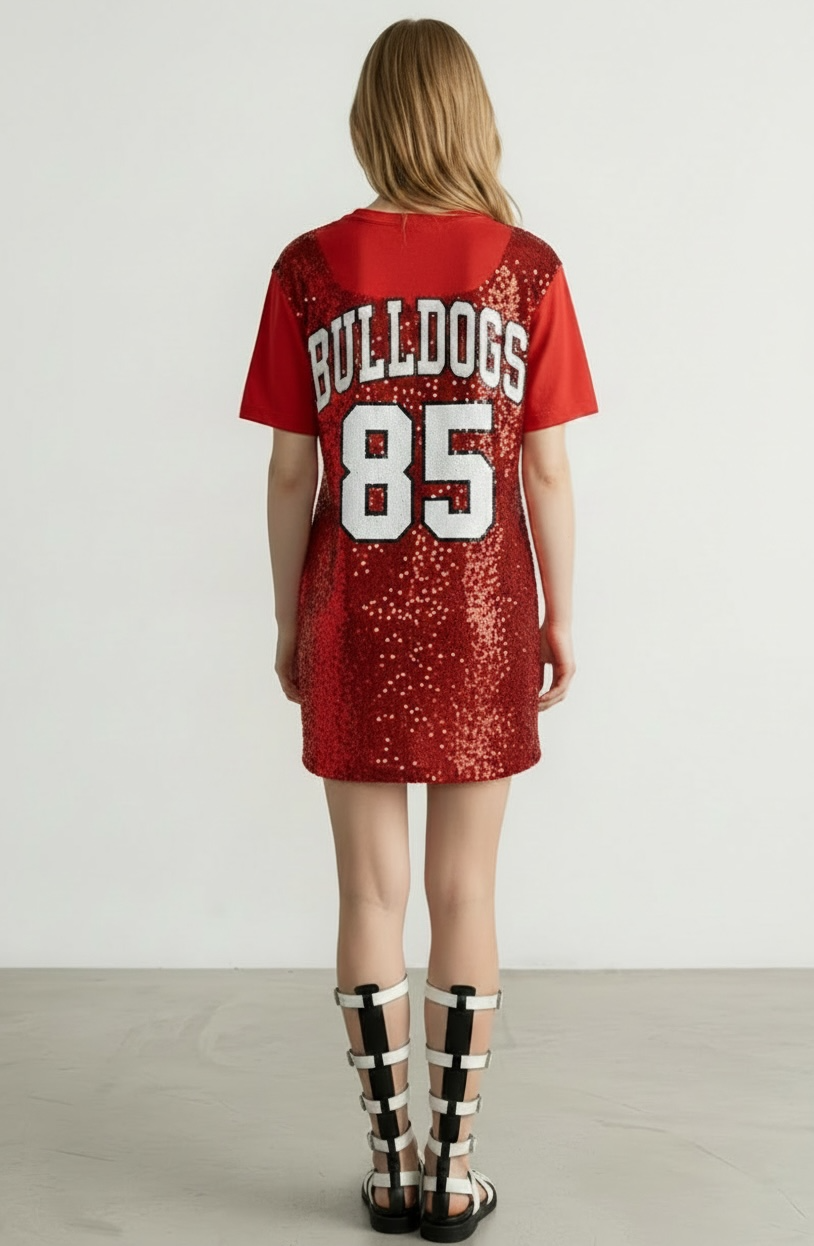 University of Georgia Sequin T-shirt Dress