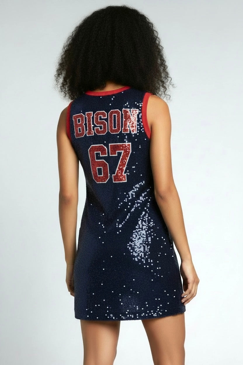 Howard University Sequin Jersey Dress