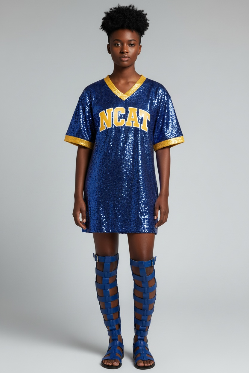 North Carolina A&T Sequin Jersey Dress