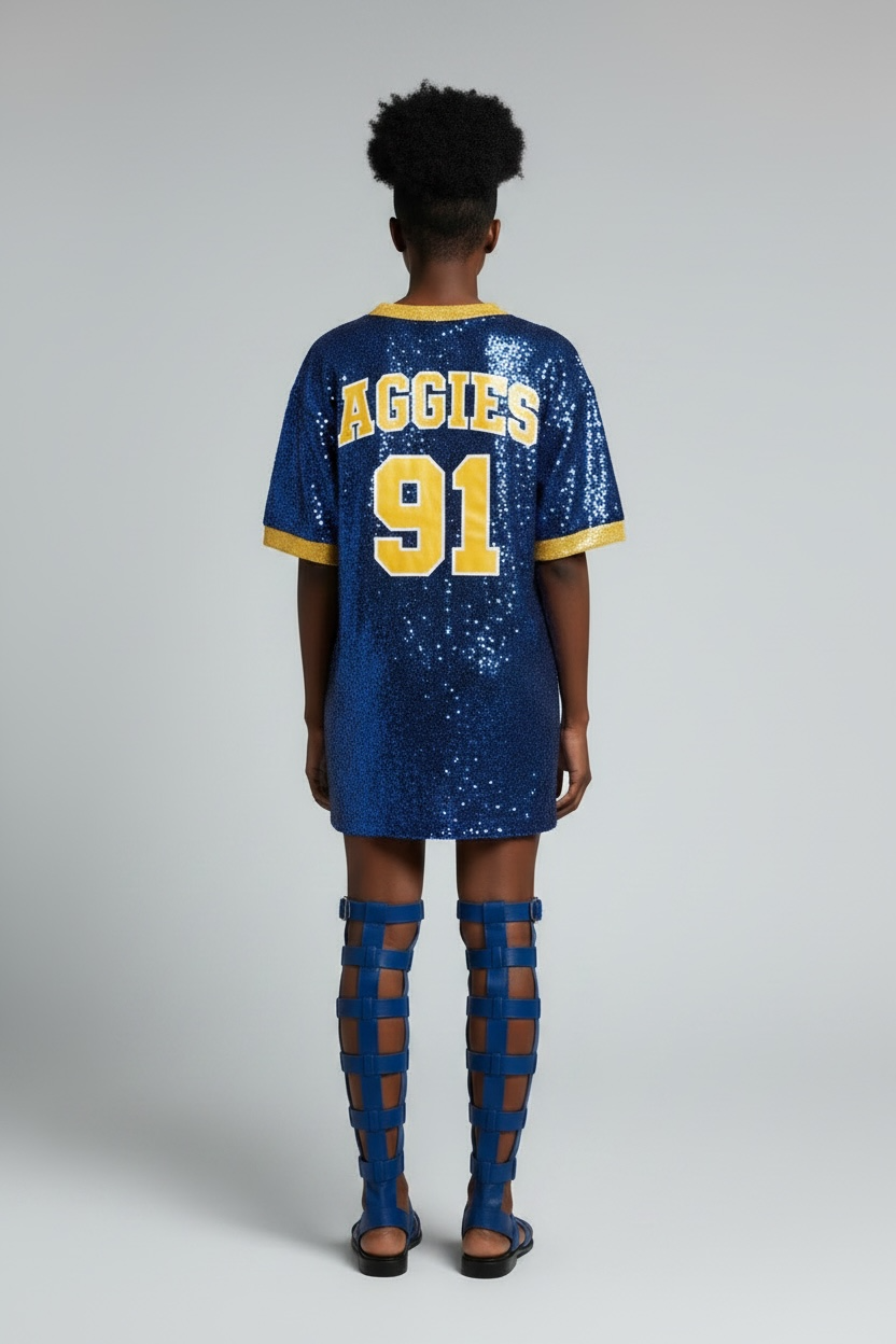 North Carolina A&T Sequin Jersey Dress