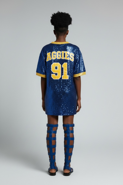 North Carolina A&T Sequin Jersey Dress
